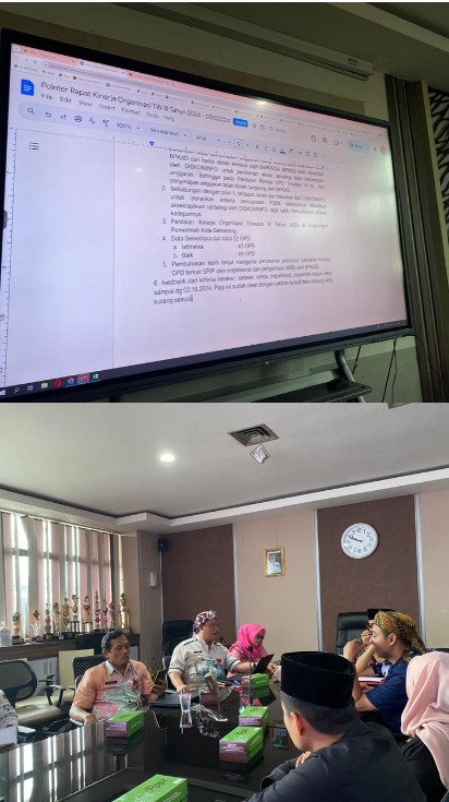 Rapat Penilaian Kinerja Organisasi Triwulan III di BKPP Kota Semarang